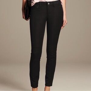 Banana Republic Black Sloan Jeans Women’s Size 2 Moto Pants